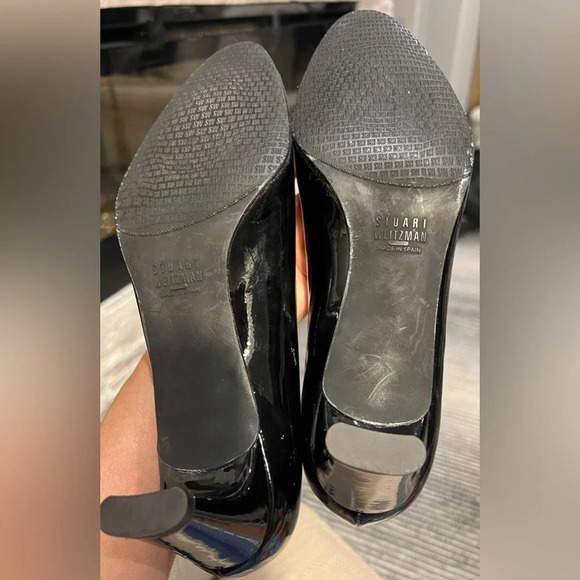 Stuart Weitzman size 8 1/2 M black patent leather heels - Picture 10 of 12